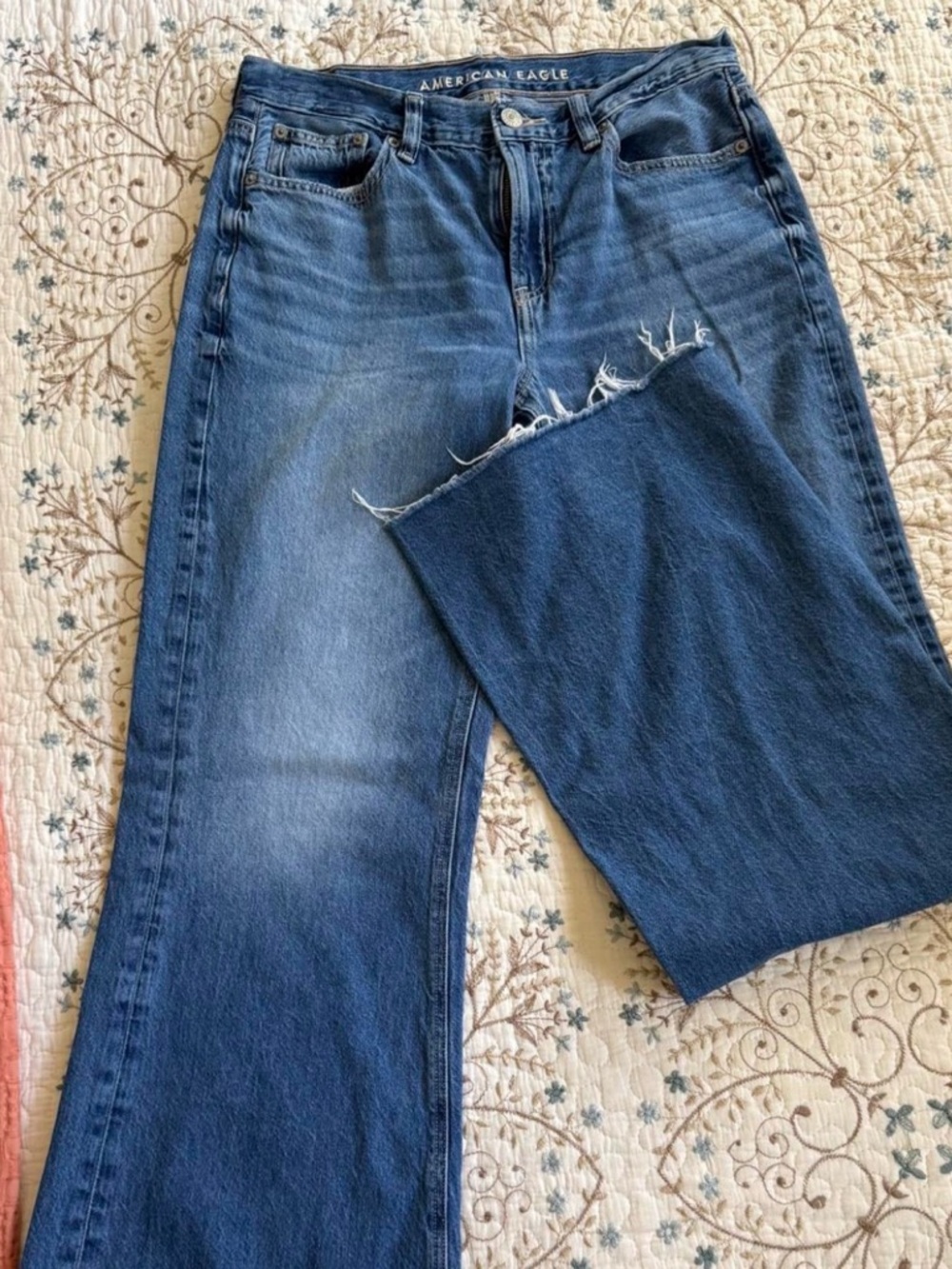 American Eagle Outfitters Women's Blue Flare Jeans